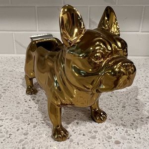 French Bulldog Gold Tape Dispenser